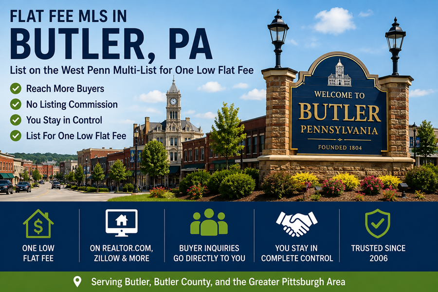 Flat Fee MLS in Butler, PA - West Penn Multi-List Coverage