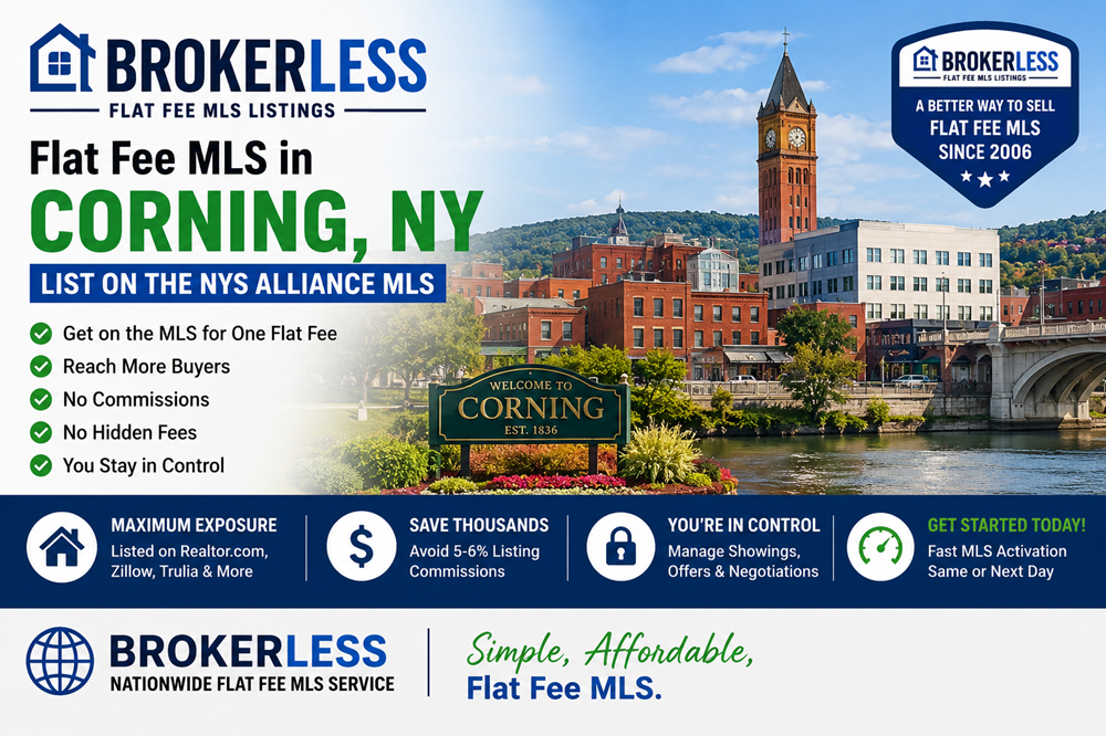 Flat Fee MLS in Corning, New York - New York State Alliance MLS Coverage