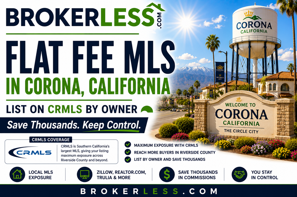 Flat Fee MLS in Corona, California - CRMLS Coverage