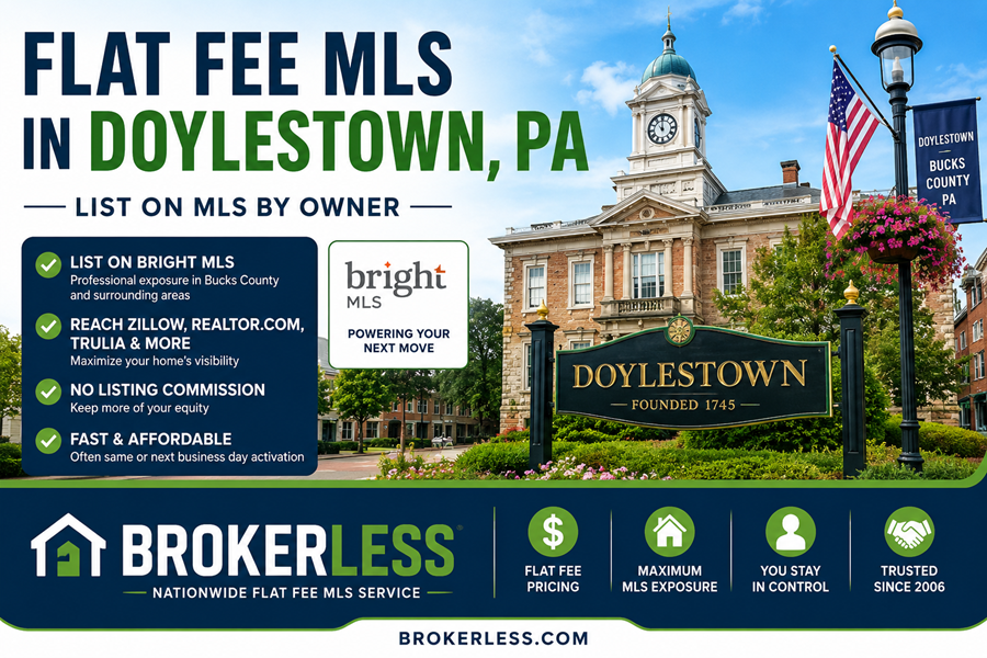 Flat Fee MLS in Doylestown, PA - Bright MLS Coverage