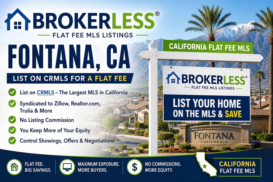 Flat Fee MLS in Fontana, California - CRMLS Coverage