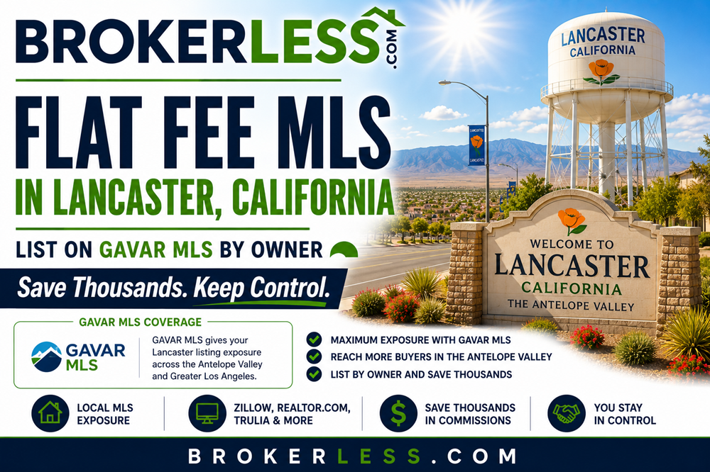 Flat Fee MLS in Lancaster, California - GAVAR MLS and CRMLS Coverage