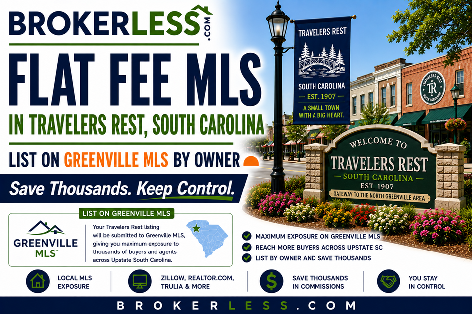 Flat Fee MLS in Travelers Rest, South Carolina - Greater Greenville MLS Coverage