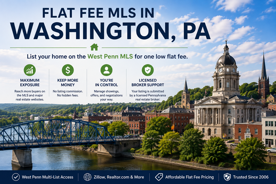 Flat Fee MLS in Washington, PA - West Penn Multi-List Coverage
